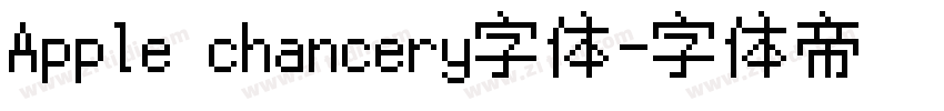 Apple chancery字体字体转换